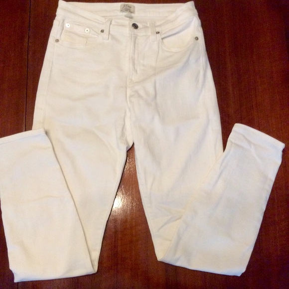 J.Crew lookout high rise white jeans 27 - Picture 1 of 5